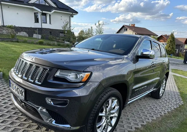 samochody osobowe Jeep Grand Cherokee cena 114000 przebieg: 123600, rok produkcji 2014 z Andrychów